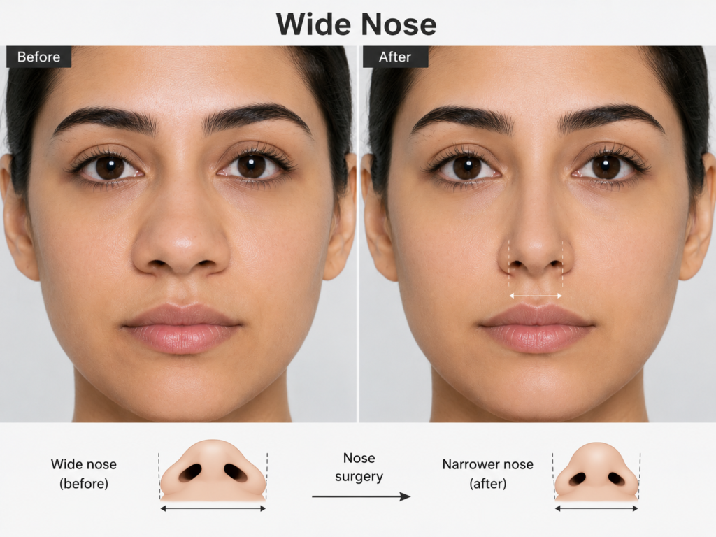 Wide Nose Treatment