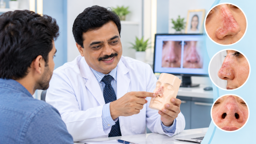 nose burn scar treatment