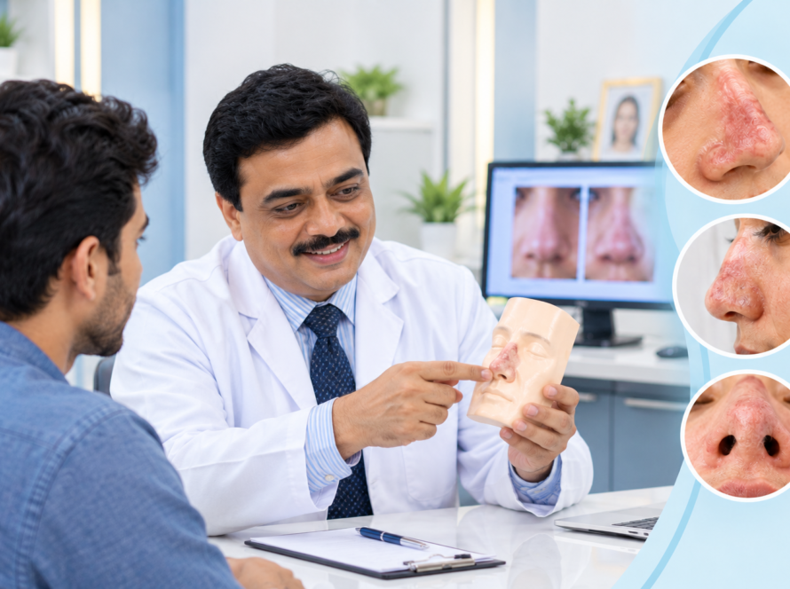 nose burn scar treatment