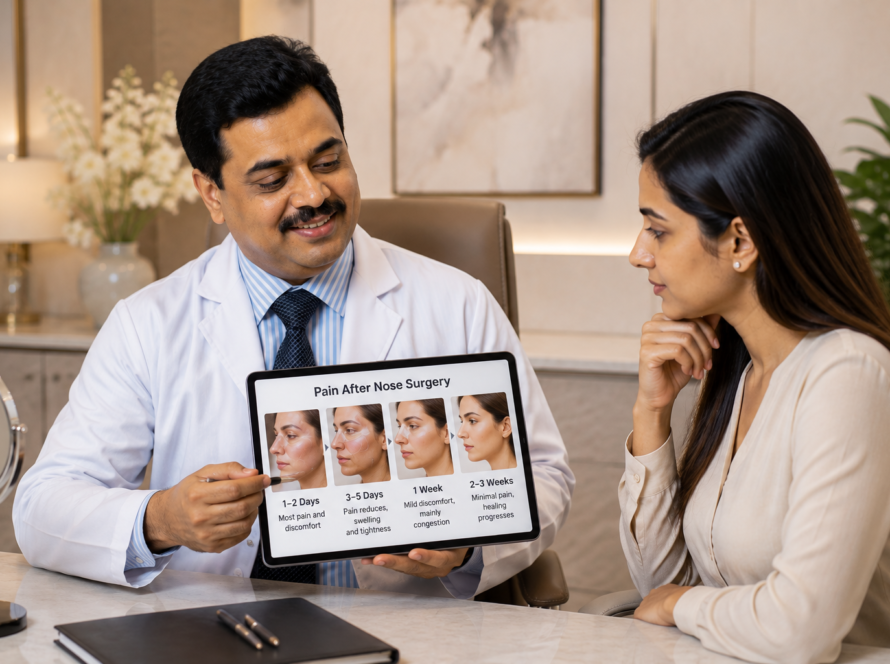 nose surgery pain