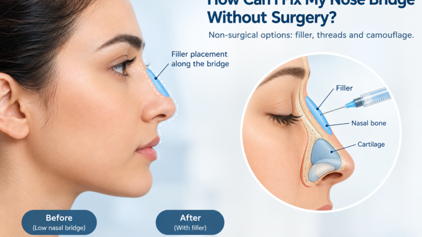 nose bridge correction without surgery