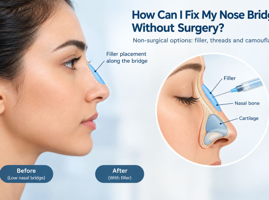 nose bridge correction without surgery