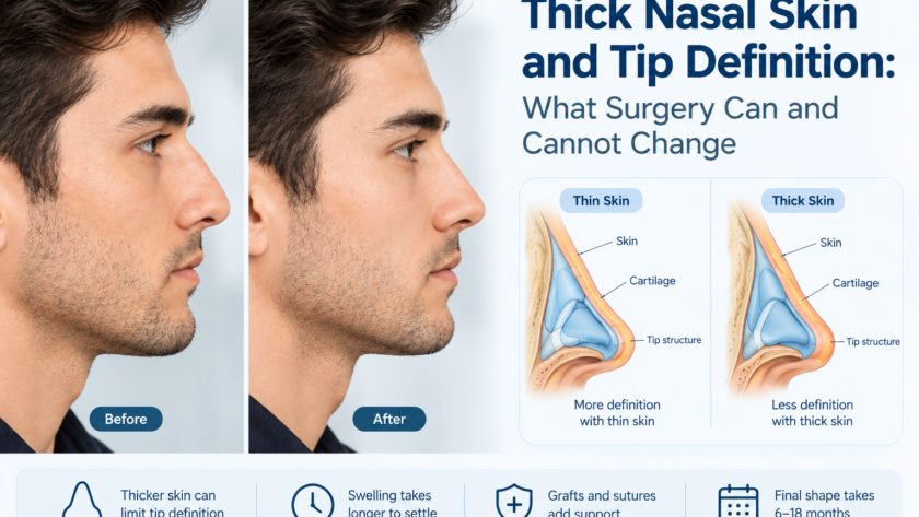 rhinoplasty for thick nasal skin