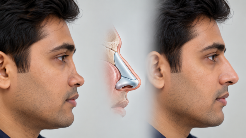 saddle nose deformity correction
