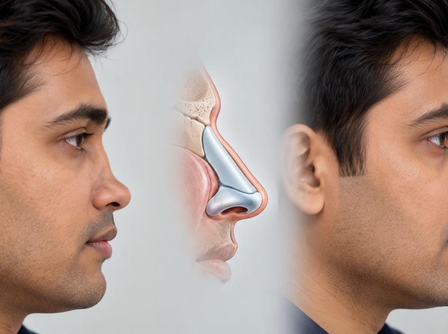 saddle nose deformity correction