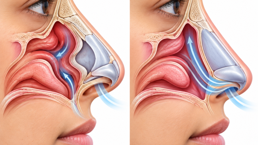 Deviated Septum Airflow Comparison
