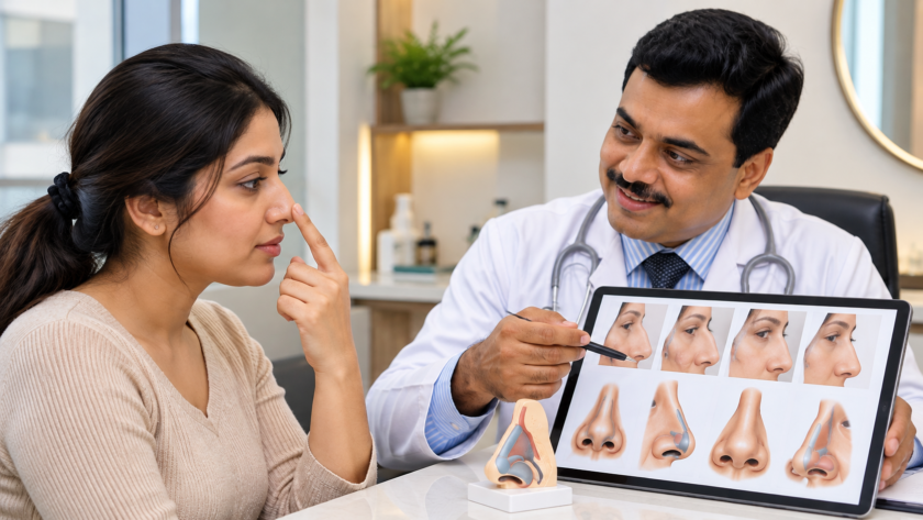 Nose Consultation in a Modern Clinic