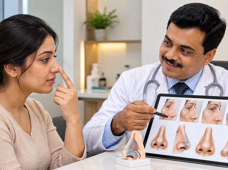 Nose Consultation in a Modern Clinic