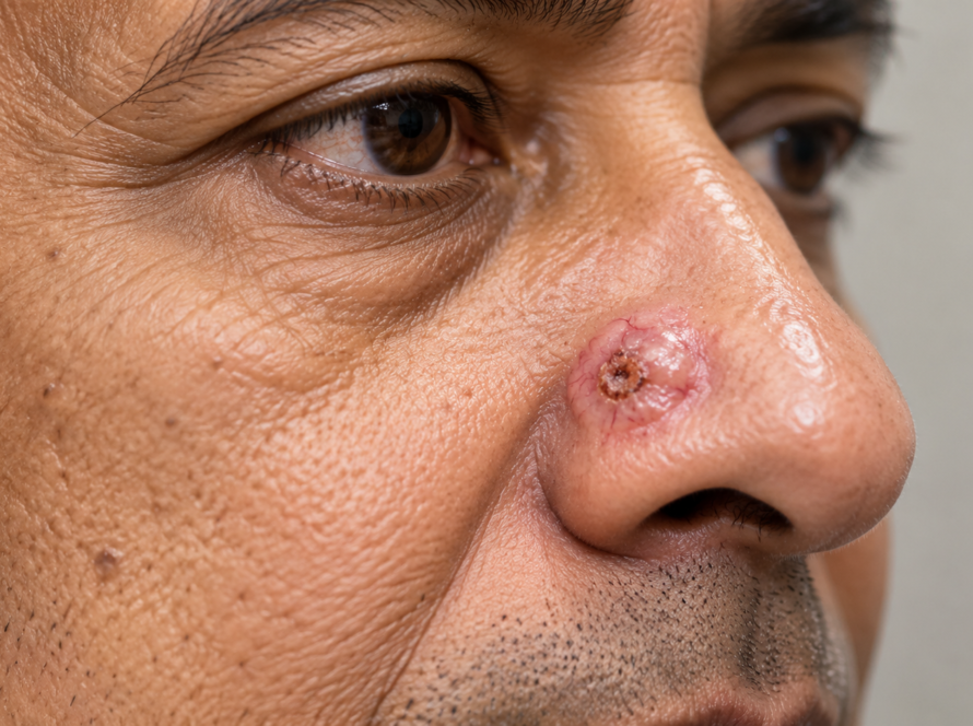basal cell carcinoma on nose treatment